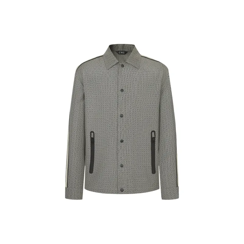 C'N'C New Order & Classics Series Jackets & Coats Men's Gray Pattern-1