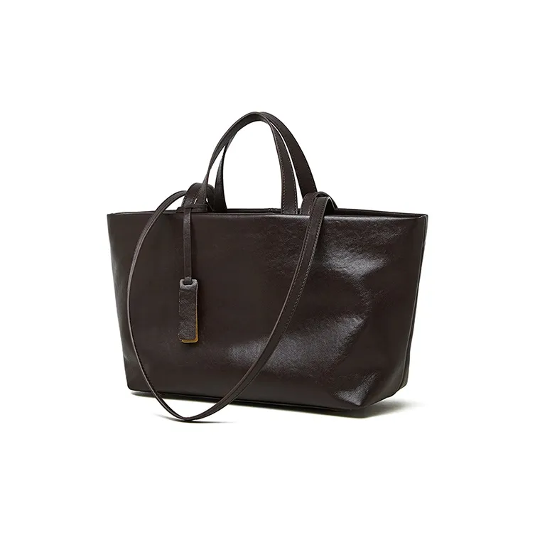 Carnival Keep Top Grain Cow Leather Tote Bag Shopping Bag Shoulder Bags Women's Multicolor-6