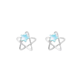 May10th S25 Sterling Silver Stud Stud Earrings Women's