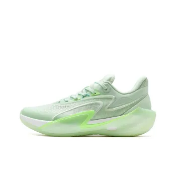 XTEP Basketball Shoes Men Low Top Ice Porcelain Green
