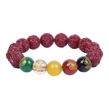 The Thousand Seals Family Cinnabar Bracelets Unisex