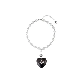 IDOKAWA Ebony Wood Necklaces Women's Birthday Confession Box For Girlfriend Commemoration