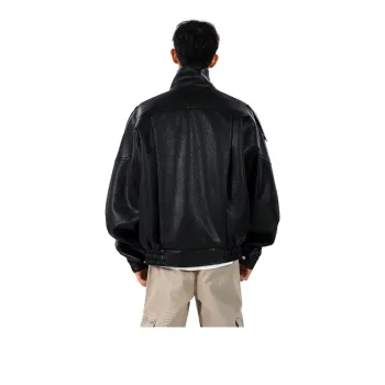 H.V.G.A Leather Jacket Unisex Black