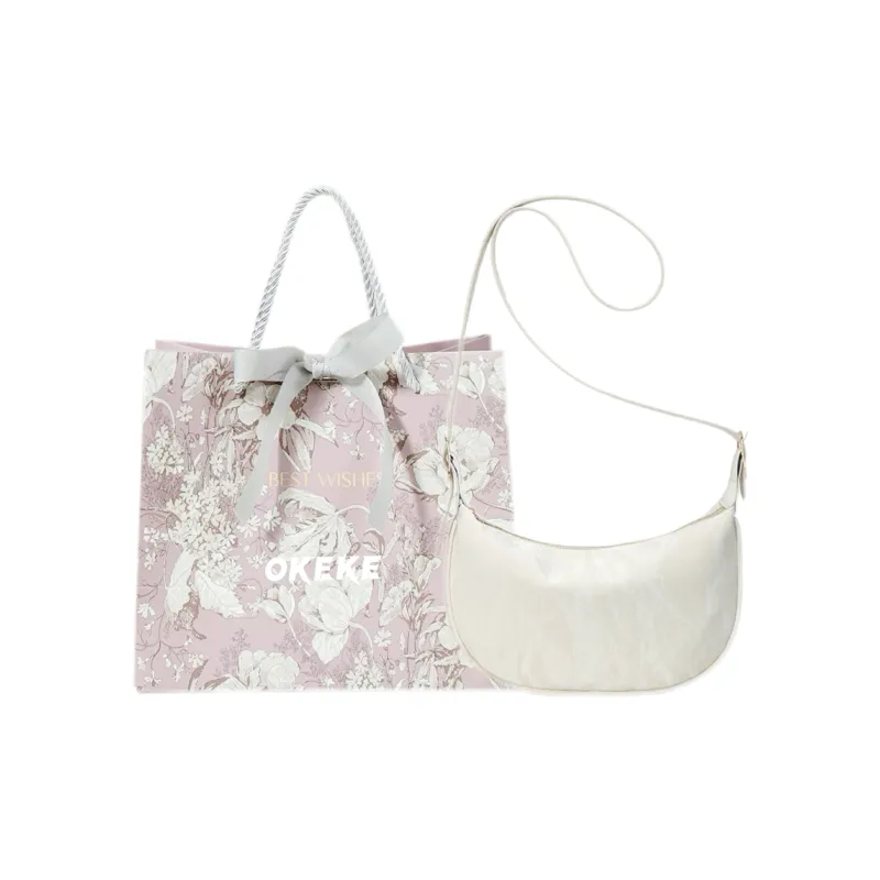 OKEKE Pu Shoulder Bag Crossbody Bag Regular Unisex White/Black/Pink/Gray-0