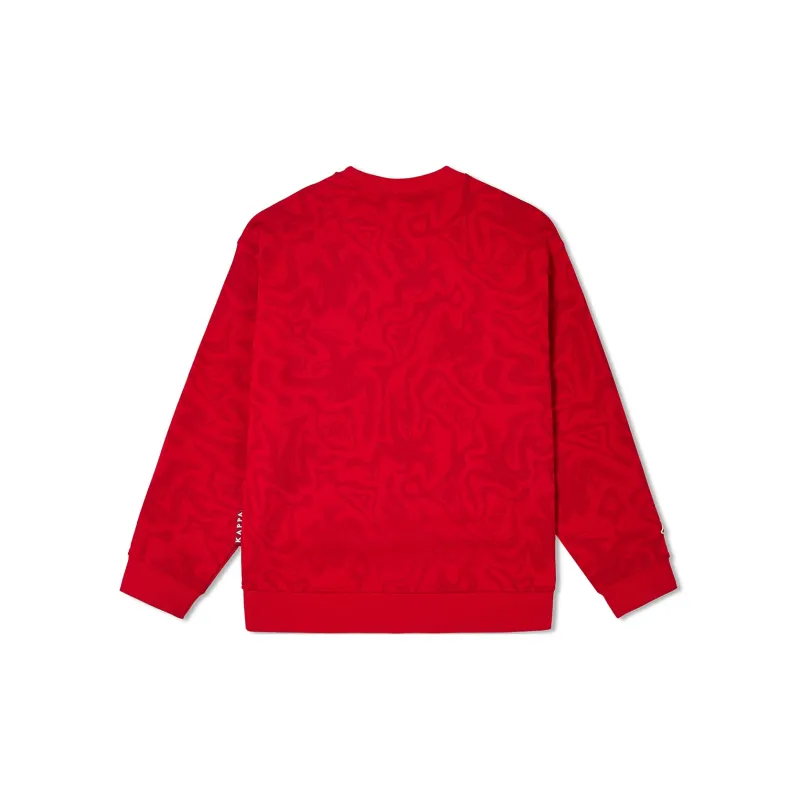 Kappa Sweatshirt Unisex China Red All Over Print-3