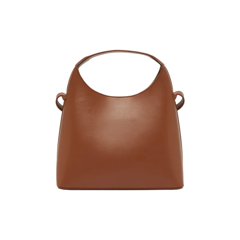 AESTHER EKME Grained Calfskin One Shoulder Handbags Women's Brown Rust-0