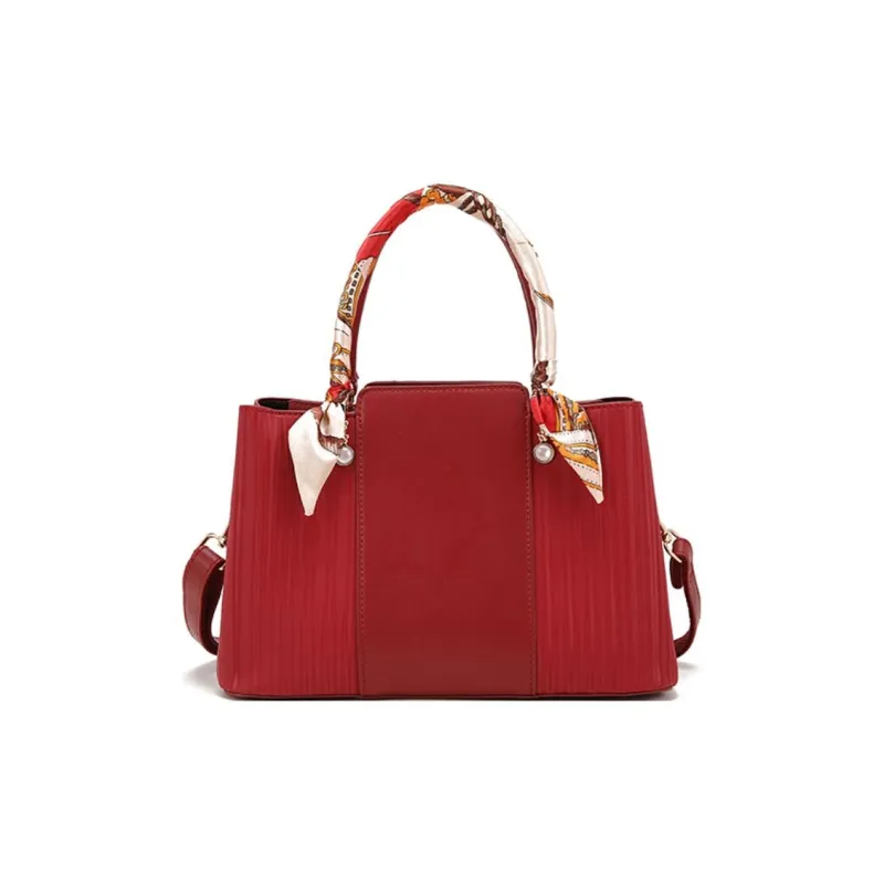 PAYOT Microfiber Synthetic Leather Shoulder Bag Crossbody Bag Handbag Women's Burgundy-0
