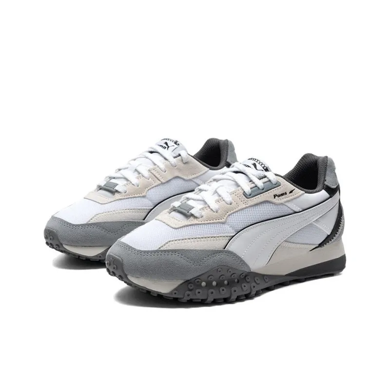 PUMA Blktop Rider Anti Slip Wear Resistant Low Top Casual Shoes Unisex Greige-1