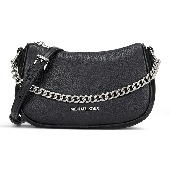 MICHAEL KORS Carmela Cow Leather One Shoulder Handbag Small Size Women's Black-0
