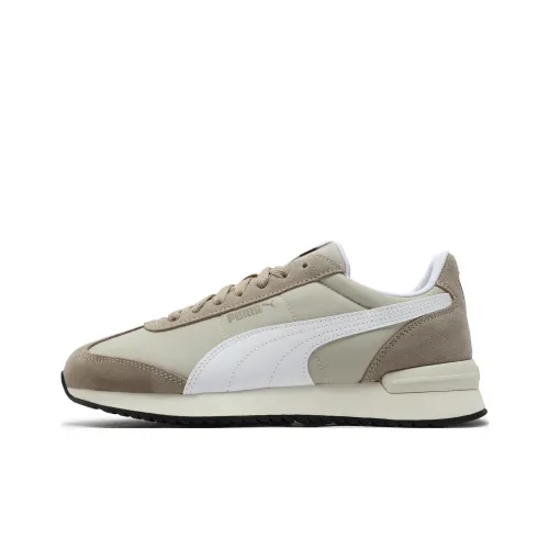 PUMA R78 Nylon Retro Anti Slip Wear Resistant Low Top Casual Shoes Unisex Gray Brown