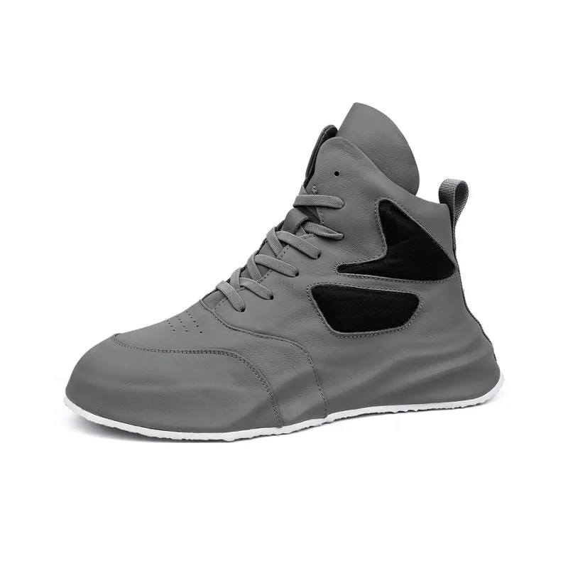 Paladin Anti-Slip And Wear-Resistant Height Increasing High-Top Casual Shoes Men's-0