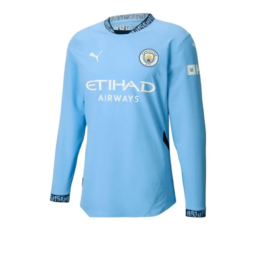 PUMA Manchester City Authentic Soccer Jerseys Unisex Blue