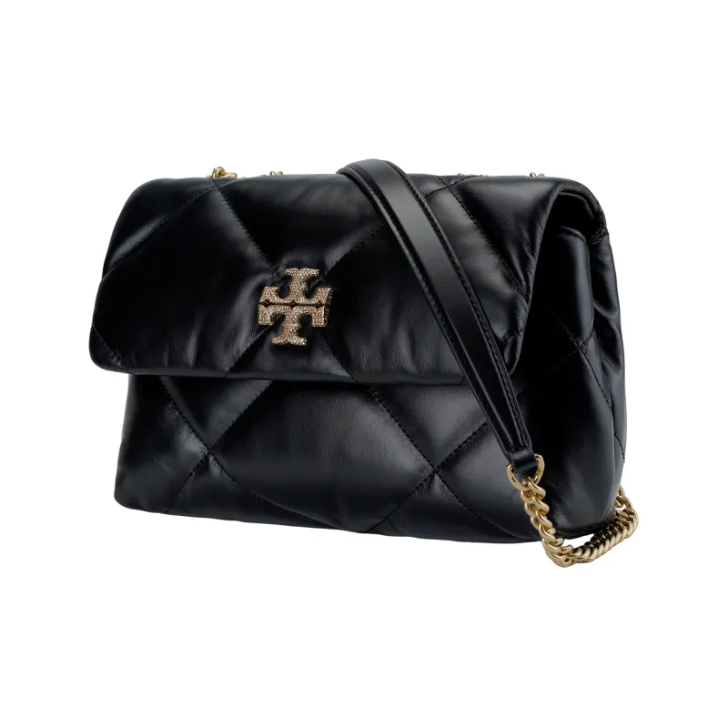 TORY BURCH Kira Nappa Leather Crossbody Bag, Shoulder Bag Trumpets Women's Black-1