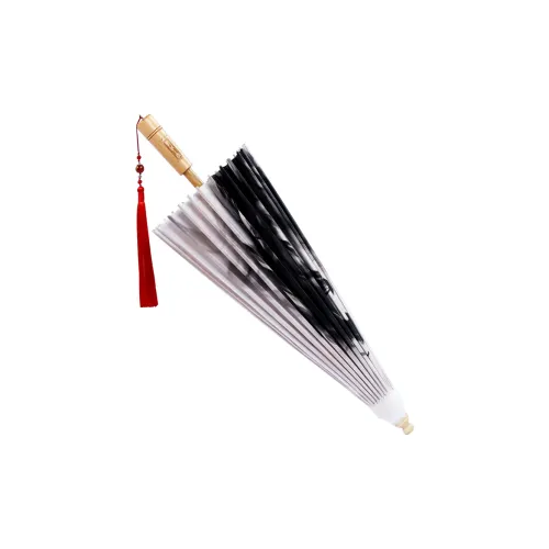 BILIUFU Non-Heritage Handmade Sunny And Rainy Dual-Use Oil Paper Umbrella Chinese Style Water Ink Dragon Umbrella
