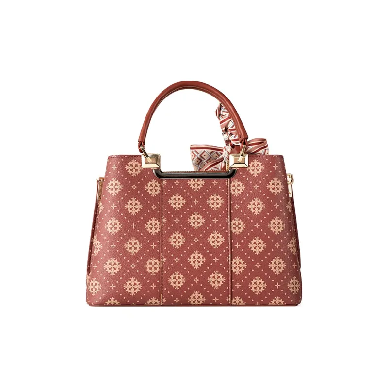 Vigno Synthetic Leather Handbags Shoulder Bags Regular Women's Red-12