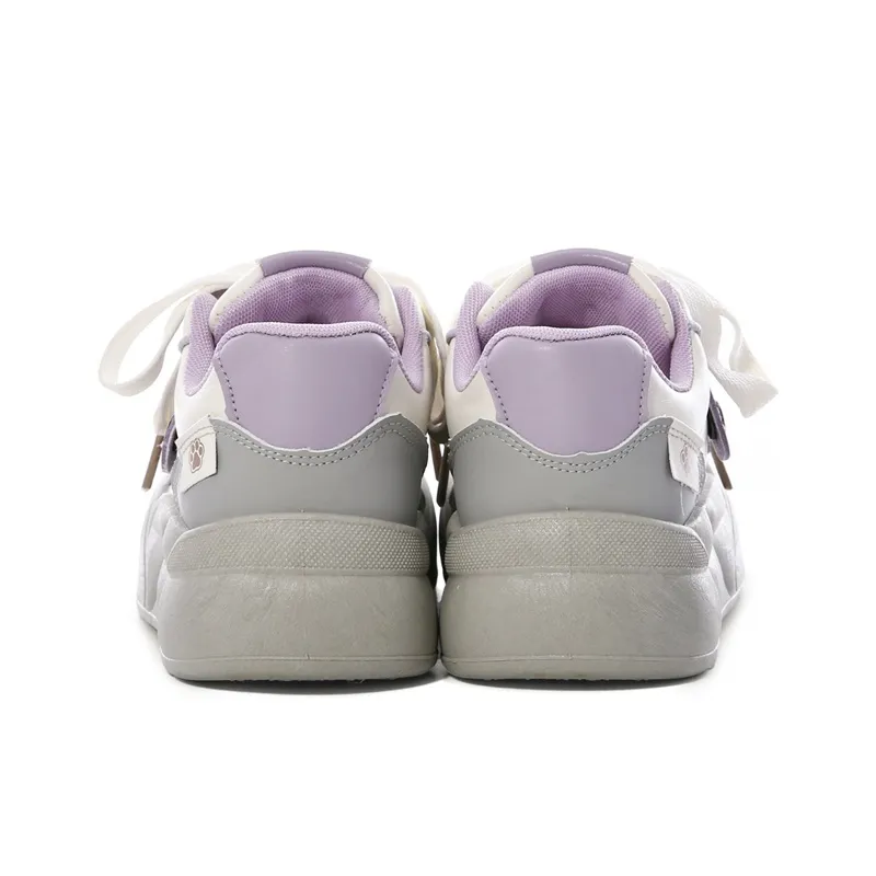 PIPI PURPLE Low Top Skateboard Shoes Women's-8