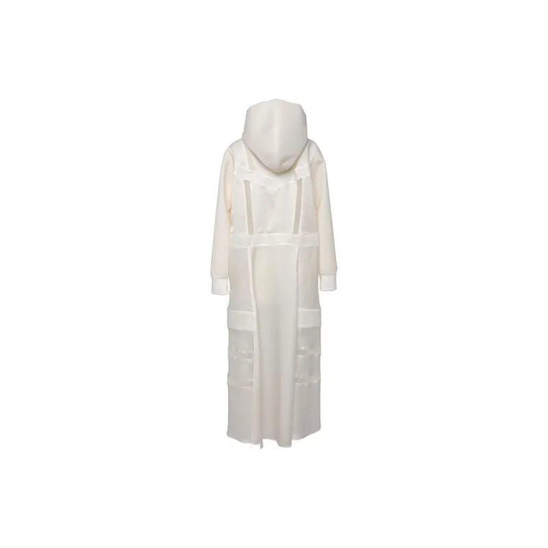Sacai Suiting Bonding Mix Hooded Dress-1