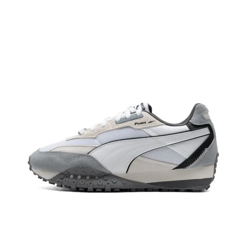 PUMA Blktop Rider Anti Slip Wear Resistant Low Top Casual Shoes Unisex Greige-0