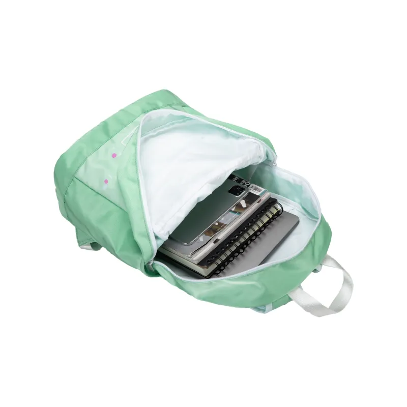 TURN UP Polyester Backpack Laptop Bag Regular Unisex Green-2