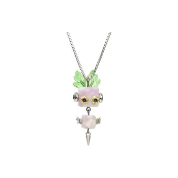 Wood Devil Alloy Necklaces Unisex