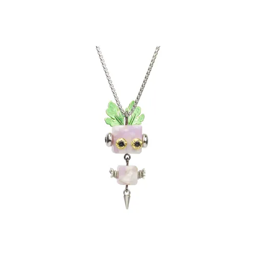 Wood Devil Alloy Necklaces Unisex