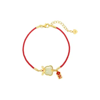 Children's Drawings Hetian Jade Bracelets Pale Greenish White Jade Women's