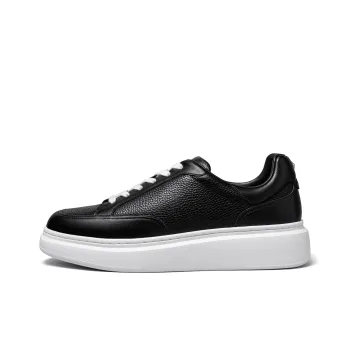 THOM WILLS Trendy Versatile Trainer Sports Casual Shoes Low Top Skateboard Shoes Unisex Black