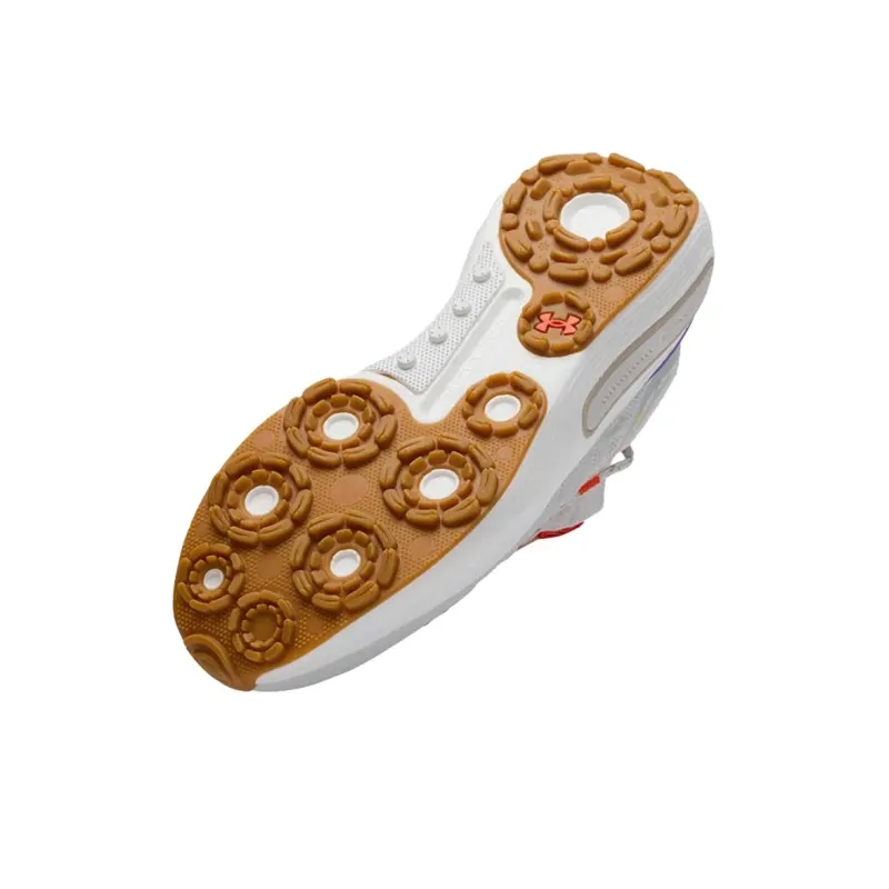 Under Armour Anti Slip Wear Resistant Low Top Golf Shoes Men's White Blue-3