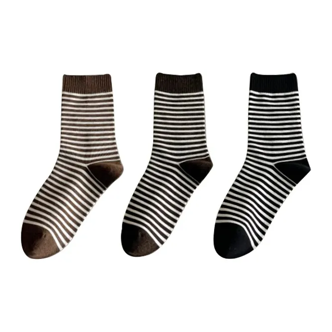 Caramella Mid Calf Socks Women's Shopping Bag Combo Set-15