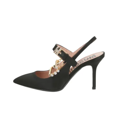 MOSCHINO Slim Heel High Heels 10cm Women's Black