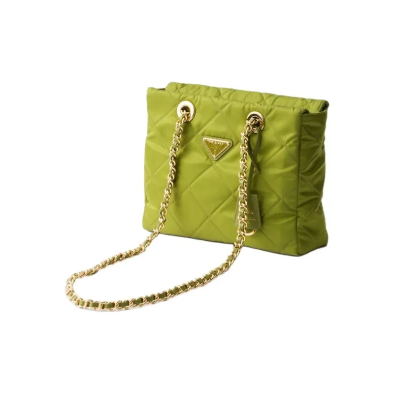 PRADA Re Edition Fabric Tote Bag, Shopping Bag, Crossbody Bag, Shoulder Bag Women's Ivy Green-1