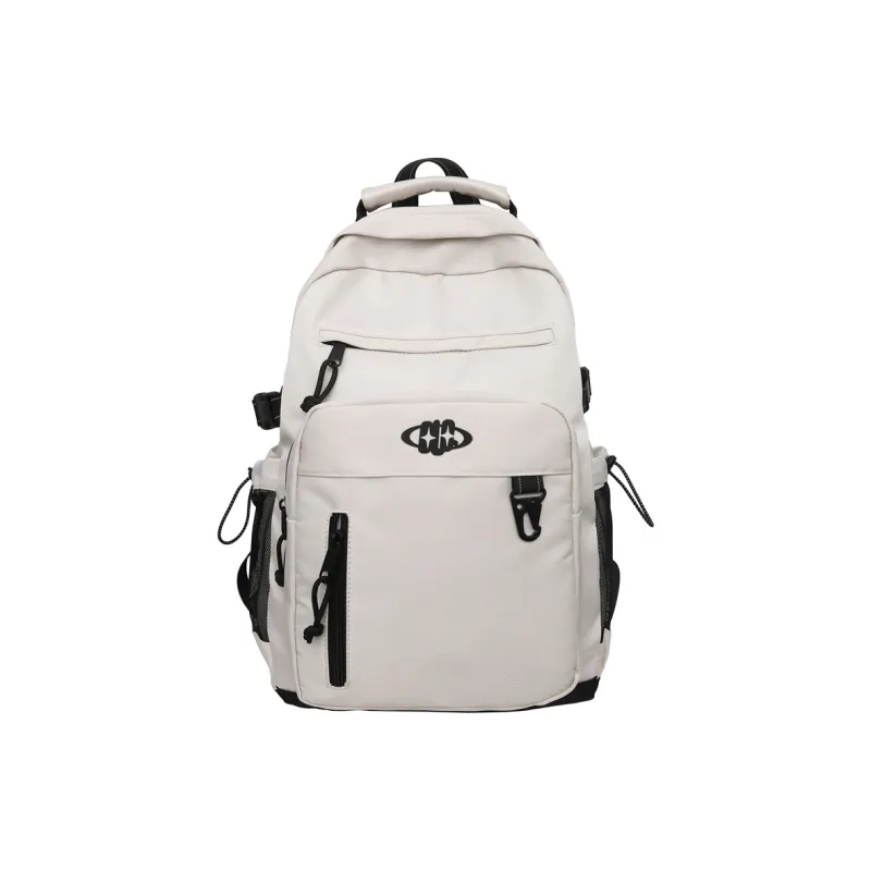 GOBLIN SHARKS 1759 Nylon Backpack Regular Unisex White/Black/Gray/Khaki-0