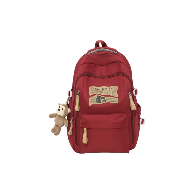 Yalu Nylon Backpack Regular Unisex Multicolor-15