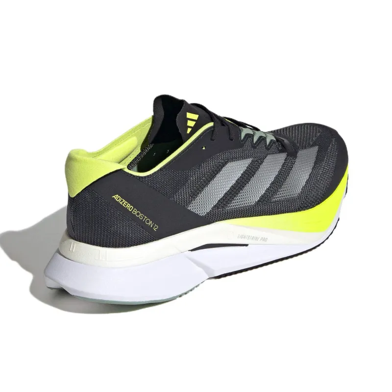 Adidas Adizero Boston 12 Aurora Ink Silver Metallic Pulse Lime-5