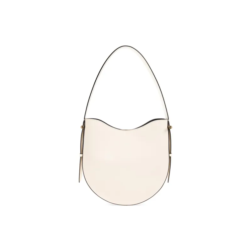 Victoria Beckham Calfskin Shoulder Bag Medium Size Women's Cream-0