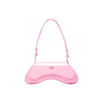 DIESEL Synthetic Leather Handbag Shoulder Bag Medium Size Women's Pink