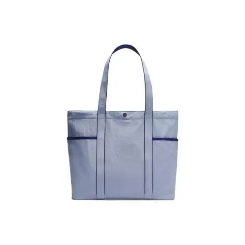 Lululemon Nylon Tote Bag, Shopping Bag, Shoulder Bag Women's Blue Willow & Larkspur Blue