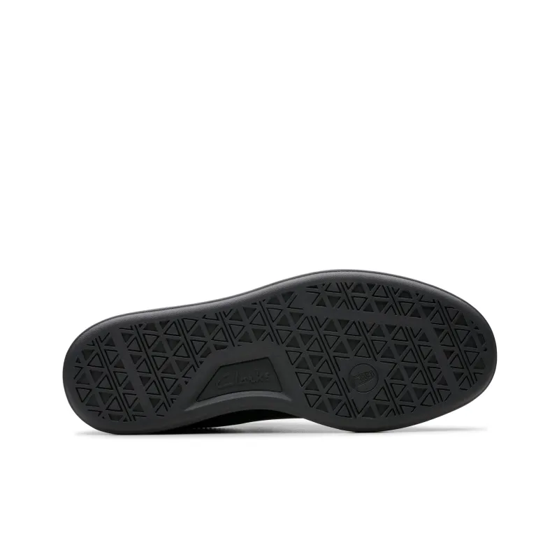 Clarks Slip-Resistant Low-Top Skateboard Shoes Men's Black-4