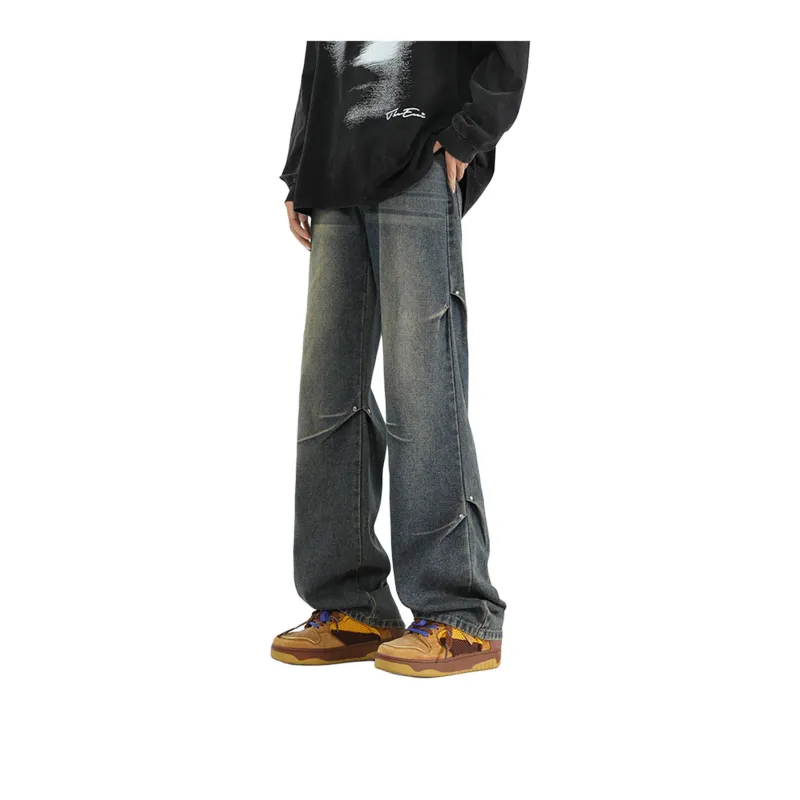 PAINT STAIN Jeans Unisex Dark Purple-182
