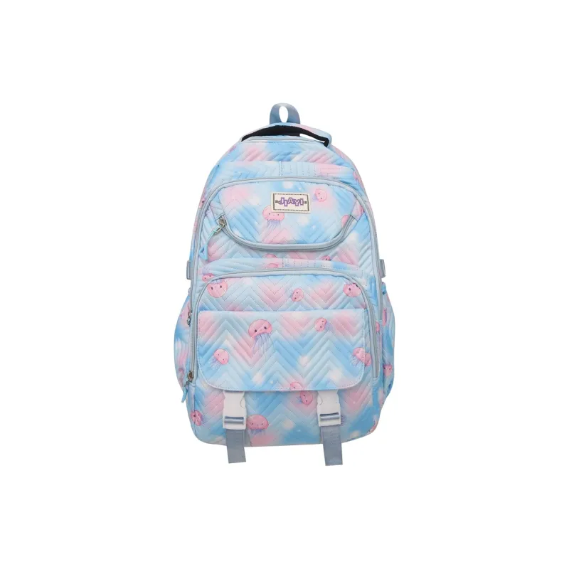 OURFUN Nylon Backpack Unisex Multicolor-9
