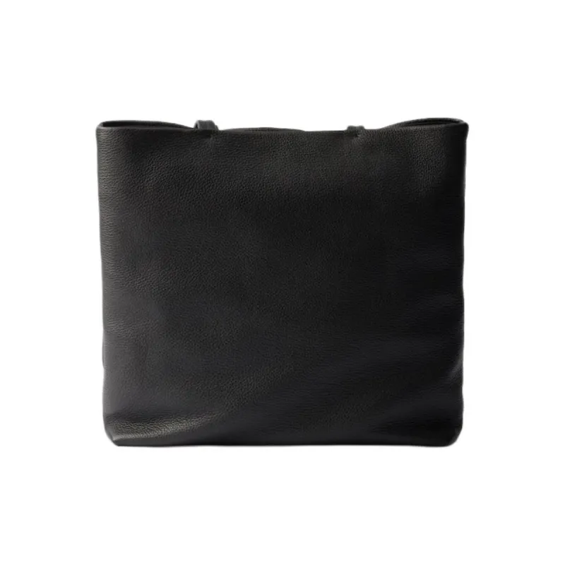 PRADA Calfskin Tote Bag, Shopping Bag, Handbag, Shoulder Bag Tubas Women's Black-2