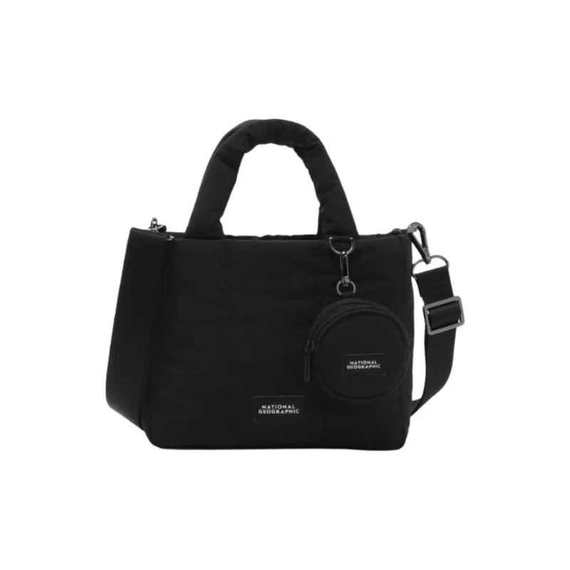 NATIONAL GEOGRAPHIC Nylon Tote Bag, Shopping Bag, Shoulder Bag, Handbag Regular Unisex Black-0