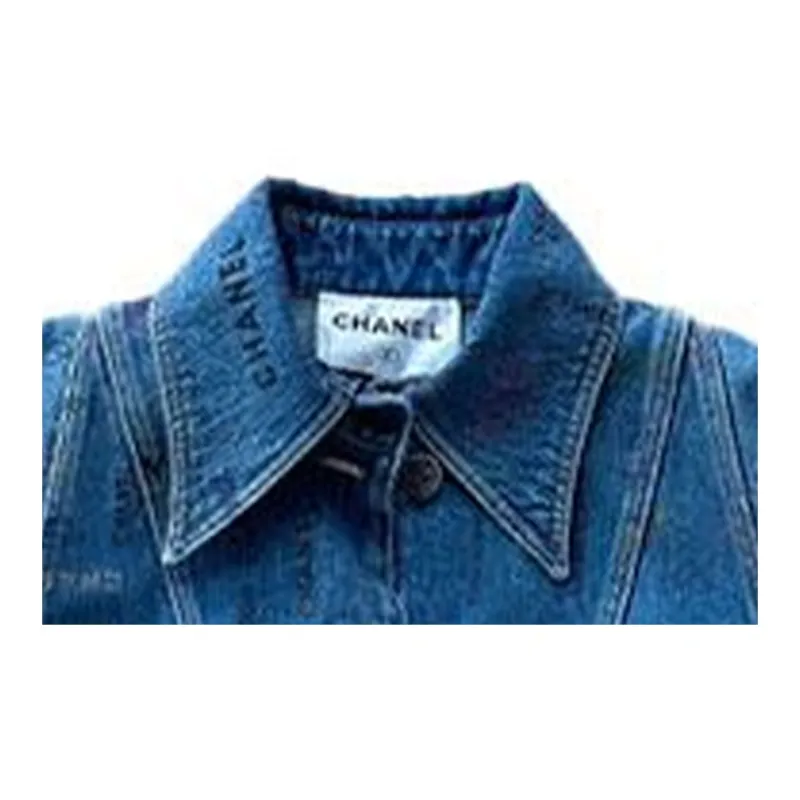CHANEL Denim Jacket Women's Blue-3