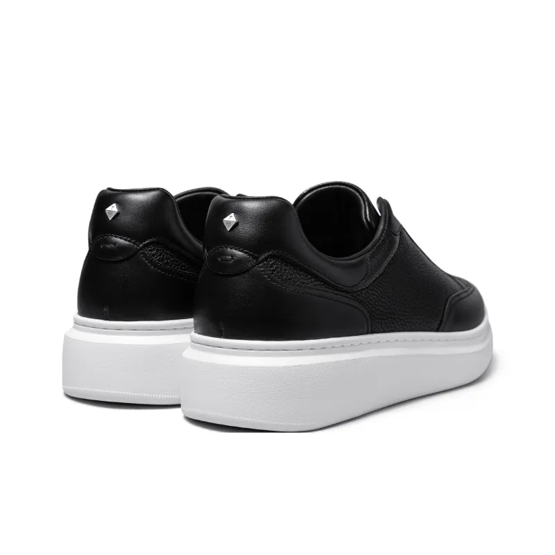 THOM WILLS Trendy Versatile Trainer Sports Casual Shoes Low Top Skateboard Shoes Unisex Black-3