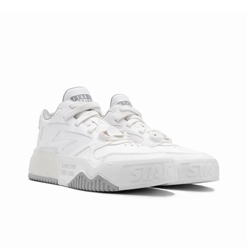 STARTER Vol Sound Wave VOL Collection Water Resistant Slip Resistant Mid Top Skateboard Shoes Women's White-1
