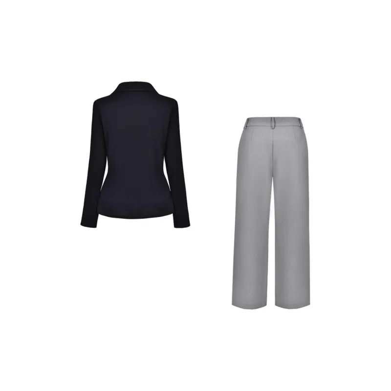 DIFFIE RIEGER Business Suits Women's Obsidian Black-1