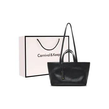 Carnival Keep Top Grain Cow Leather Tote Bag Shopping Bag Shoulder Bags Women's Multicolor