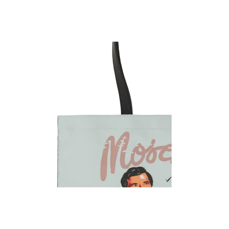 MOSCHINO Polyurethane Tote Bag Shopping Bag Shoulder Bag Handbag Men's Blue-3