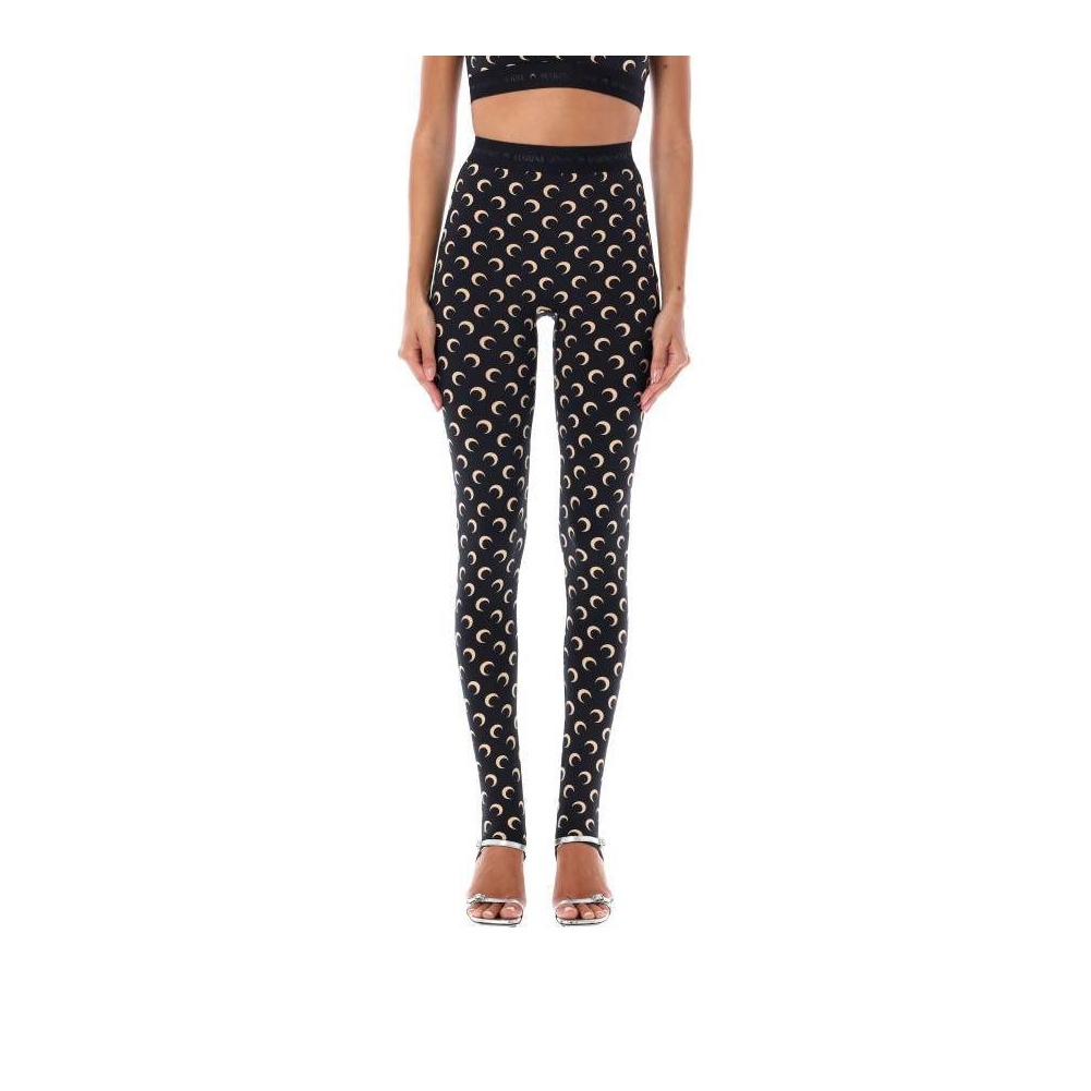 Marine Serre Moon Diamond Fuseaux Legging in Black | FWRD