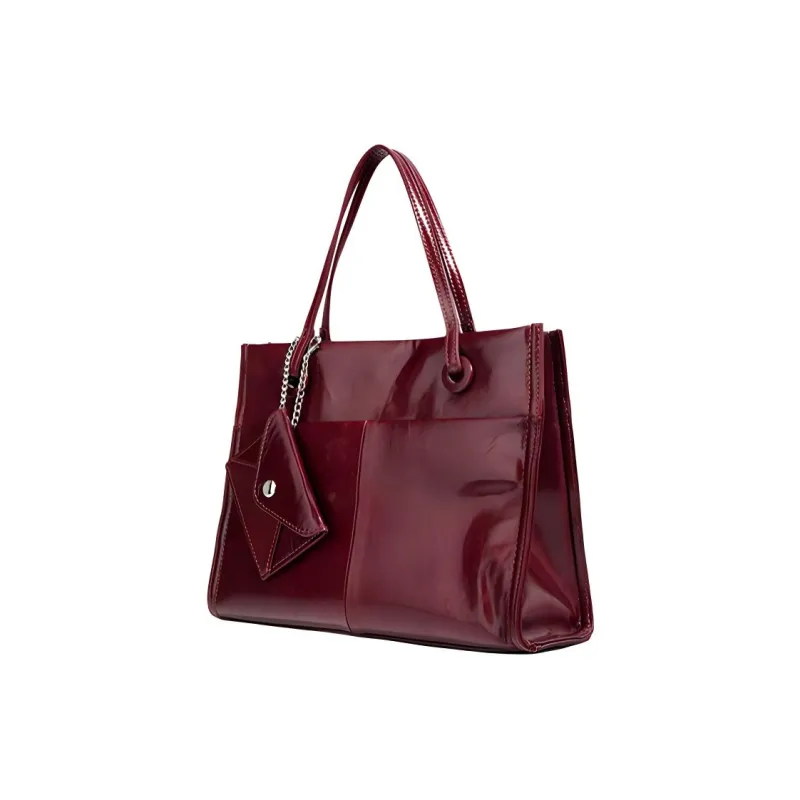 PAYOT Cow Leather Handbag Regular Women's Burgundy/Black-1